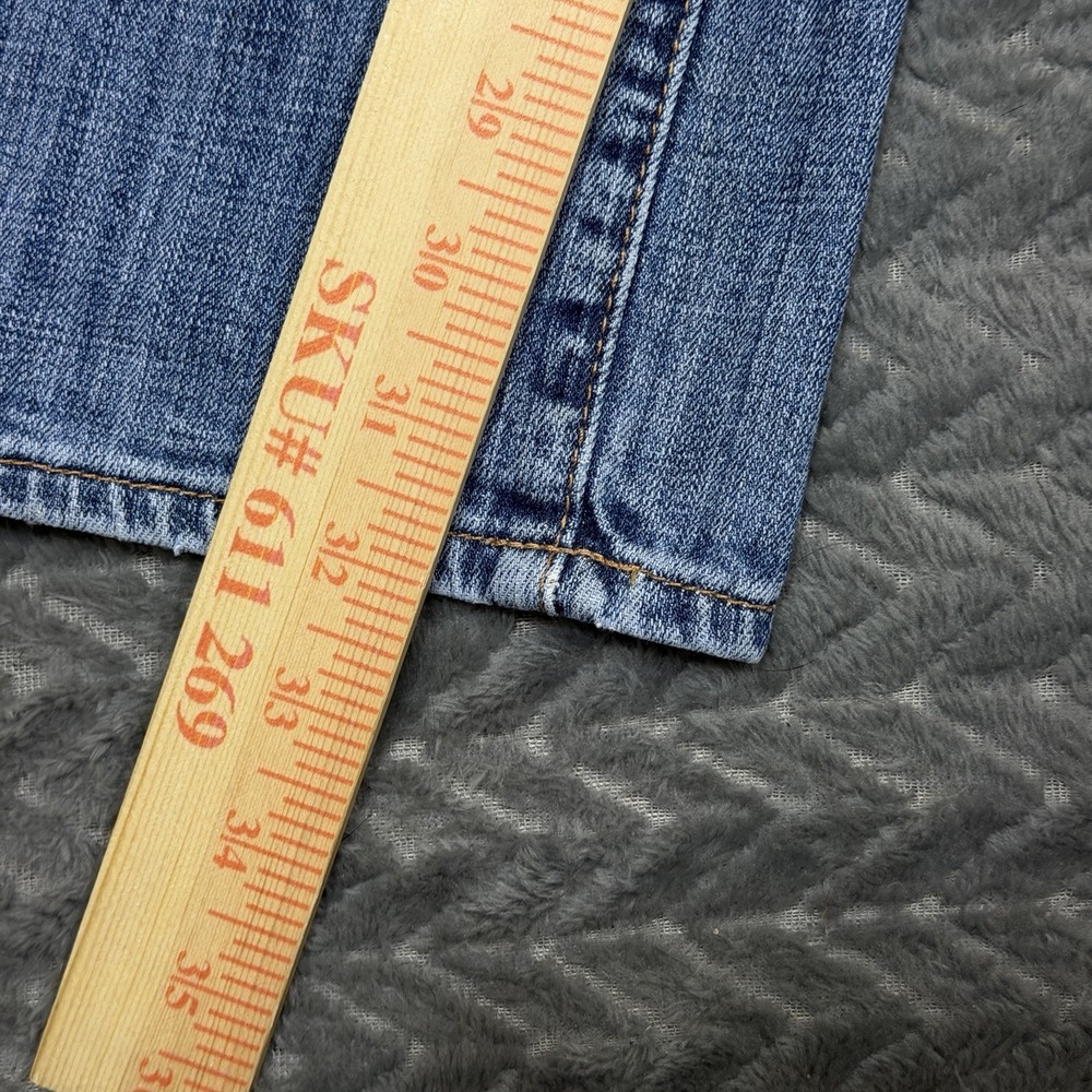 Lucky Brand 361 Straight Jeans Men 36x34/Fit 36x32 Medium Wash Faded Distressed - Picture 11 of 16
